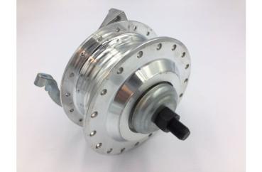 Radnabe Vorderrad Speichenfelge mit Bremsankerplatte Puch Maxi